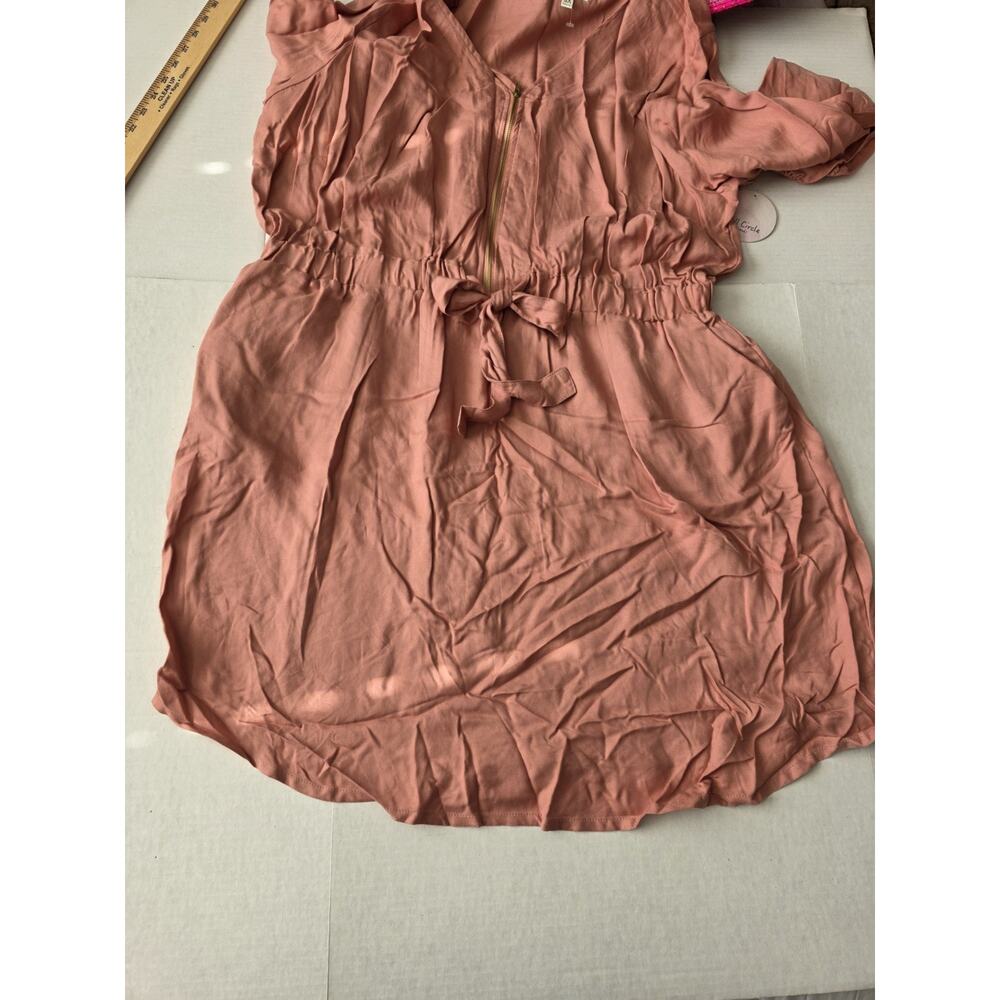 Full Circle Trends Dress NWT Long Sleeve Pink With Pockets 3X - Picture 11 of 11
